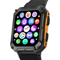 Smartwatch | Robustes Unverwüstliches Stilvolles Wasserdichtes Bluetooth-Orange-Luzern Mode