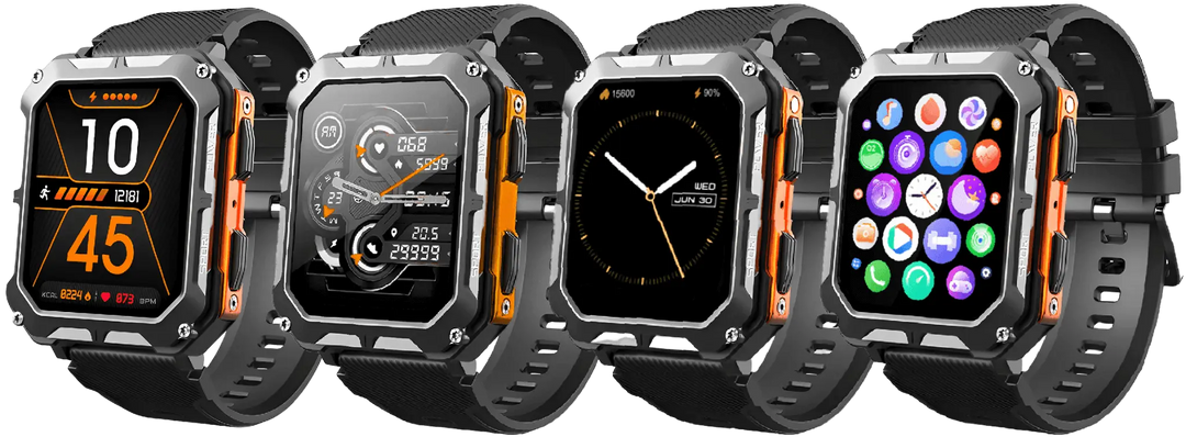 Smartwatch | Robustes Unverwüstliches Stilvolles Wasserdichtes Bluetooth-Luzern Mode