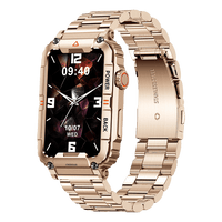 Smartwatch | Android Vielseitig SIM Kamera GPS WiFi Stilvoll Langlebig-Gold-Luzern Mode