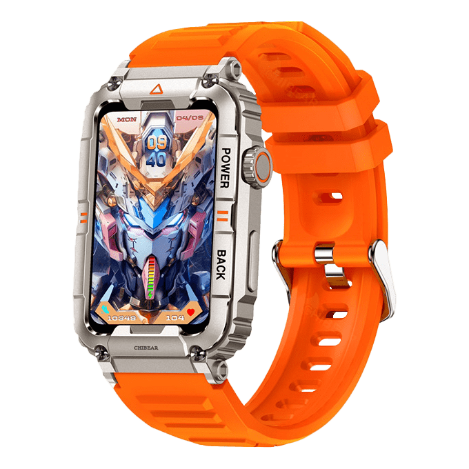 Smartwatch | Android Vielseitig SIM Kamera GPS WiFi Stilvoll Langlebig-Orange-Luzern Mode