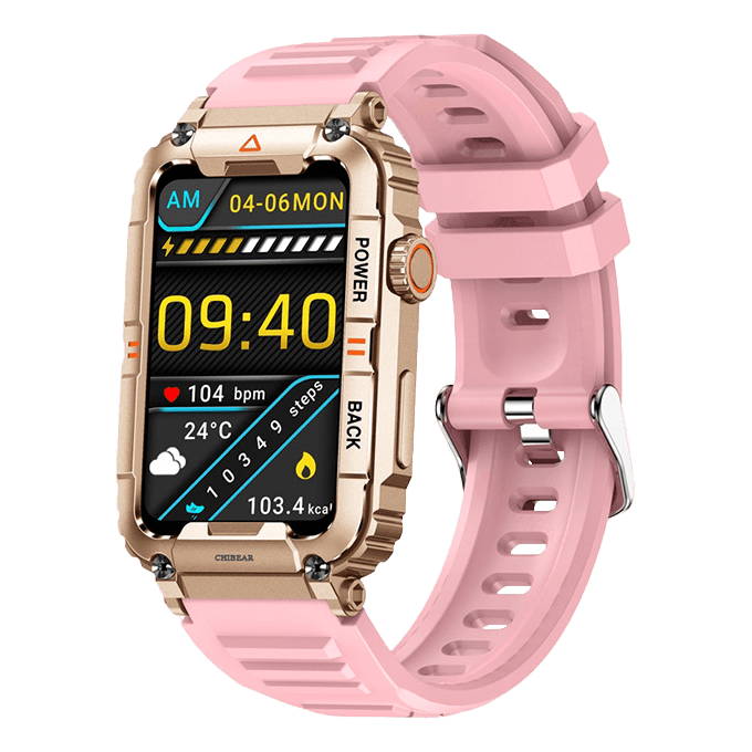 Smartwatch | Android Vielseitig SIM Kamera GPS WiFi Stilvoll Langlebig-Rosa-Luzern Mode