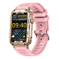 Smartwatch | Android Vielseitig SIM Kamera GPS WiFi Stilvoll Langlebig-Rosa-Luzern Mode