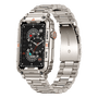 Smartwatch | Android Vielseitig SIM Kamera GPS WiFi Stilvoll Langlebig-Silber-Luzern Mode