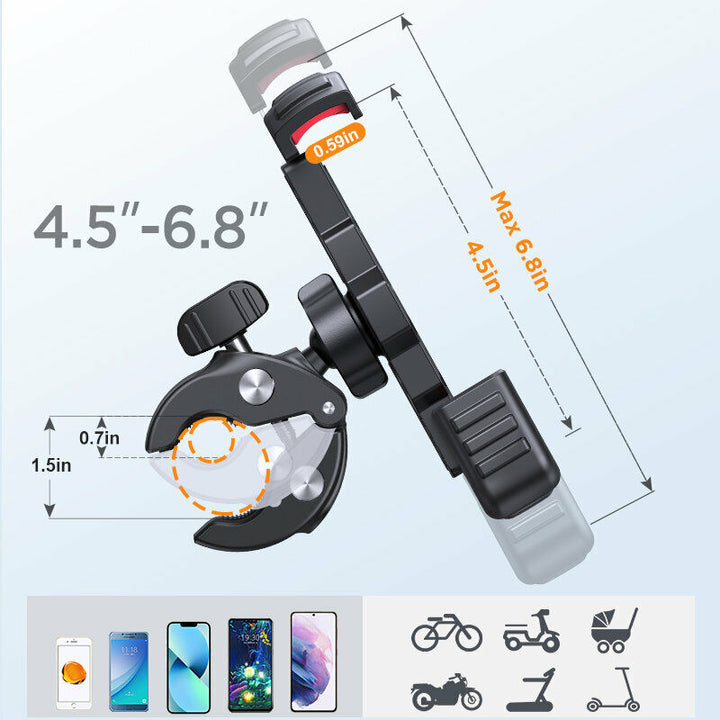 Fahrrad-Telefonhalter | Stabil, Universell, Vielseitig, Langlebig, Robust-Luzern Mode