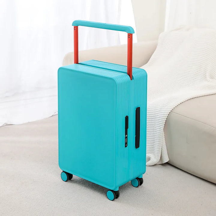 Hartschalenkoffer | Polypropylen | Robust | Leicht | Zahlenschloss-Blau-S (42 L)-Luzern Mode
