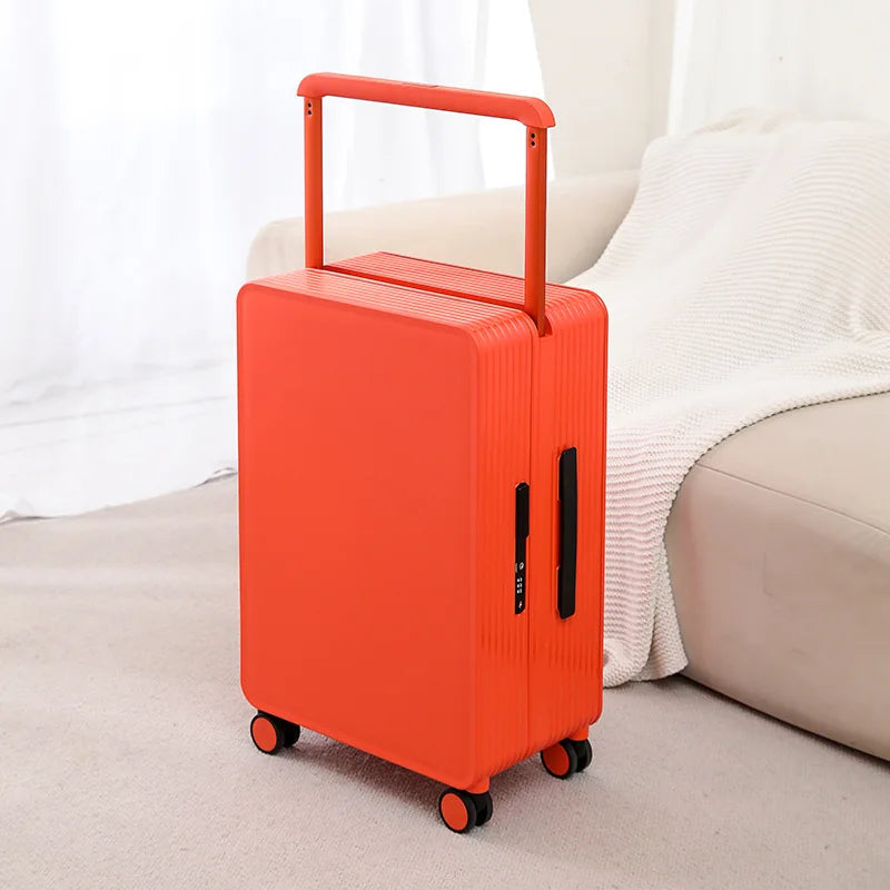 Hartschalenkoffer | Polypropylen | Robust | Leicht | Zahlenschloss-Orange-S (42 L)-Luzern Mode