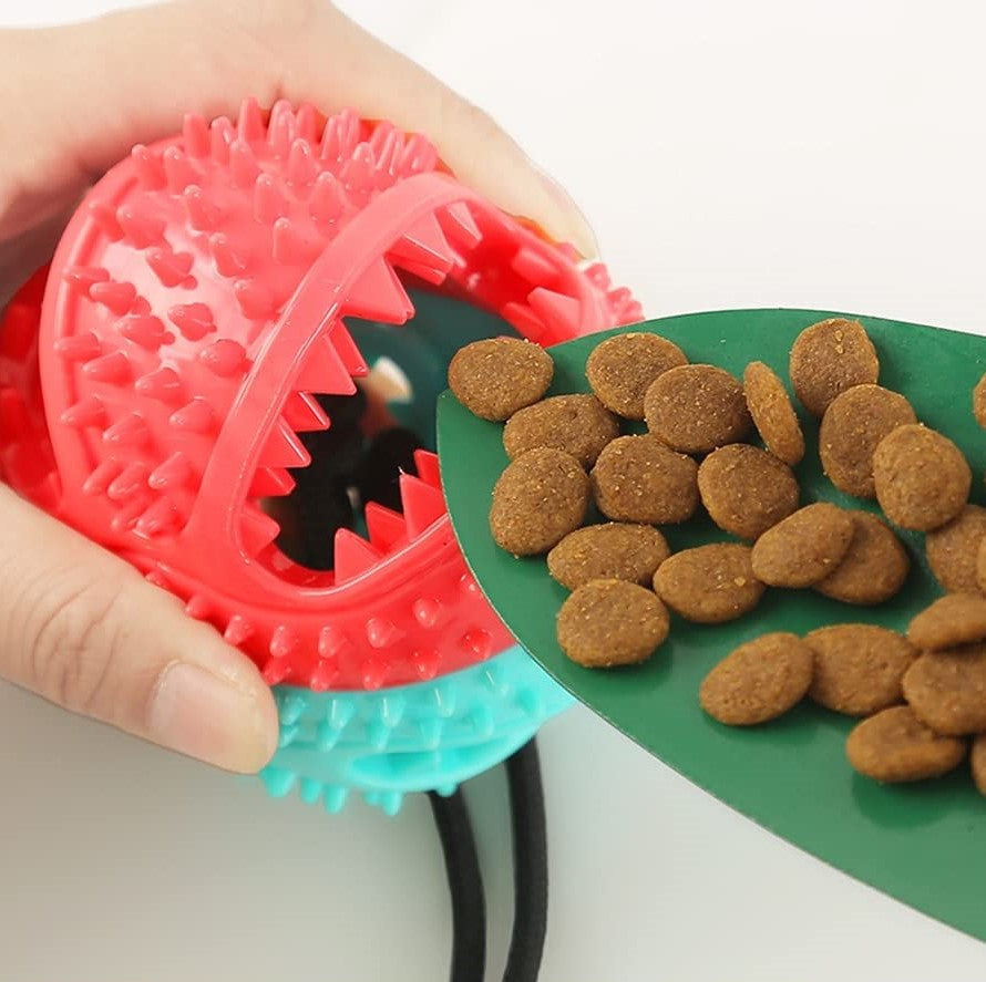 Hundezerrtau | Robust Langlebig Saugnapf Ball Leckerli Vielseitig-Luzern Mode