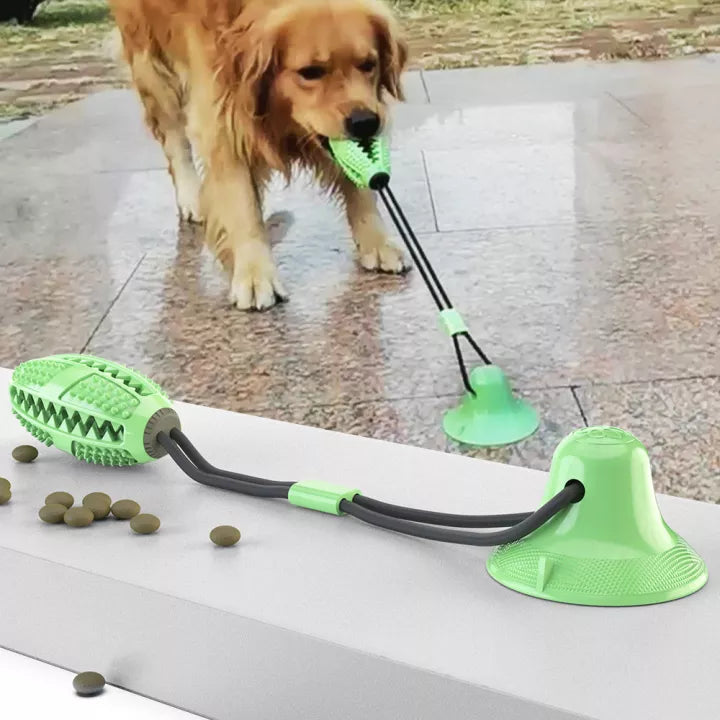 Hundezerrtau | Robust Langlebig Saugnapf Ball Leckerli Vielseitig-Grün-Luzern Mode