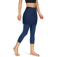 Rock-Leggings | Seitentaschen | Sportlich | Knöchellang | Einfarbig-Luzern Mode