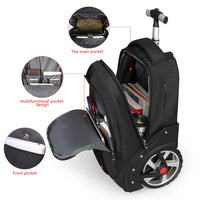Gepäck-Rucksack | Rollbar | Reißverschlüsse | Leicht | Schwarz-Luzern Mode
