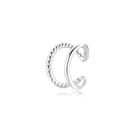 Ear Cuff | Rollenförmig Stilvoll Einzigartig Sterling-Silber Langlebig-Silber-Luzern Mode
