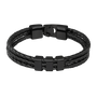 Herren Armband | Charms Stilvoll Robust Langlebig Leder Einzigartig Geschenk-Schwarz-Luzern Mode