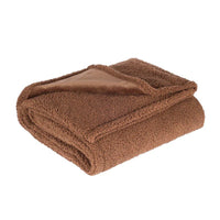 Kuscheldecke | Romantisch Warm Bequem Weich Wasserdicht Luxuriös-Braun-100x145cm-Luzern Mode