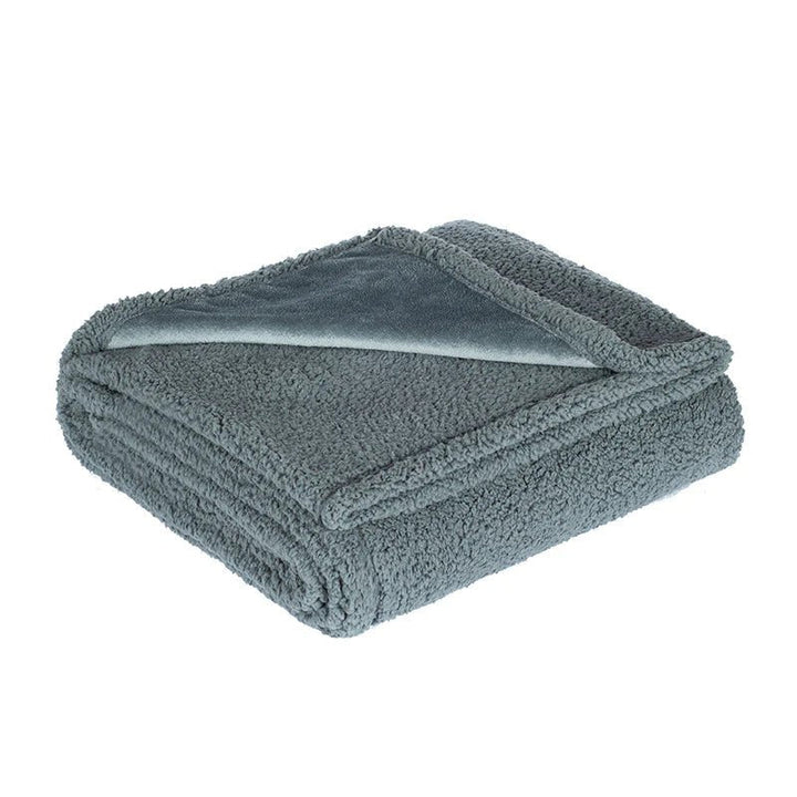 Kuscheldecke | Romantisch Warm Bequem Weich Wasserdicht Luxuriös-Grau-100x145cm-Luzern Mode