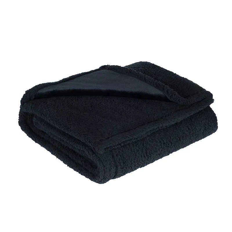 Kuscheldecke | Romantisch Warm Bequem Weich Wasserdicht Luxuriös-Schwarz-100x145cm-Luzern Mode