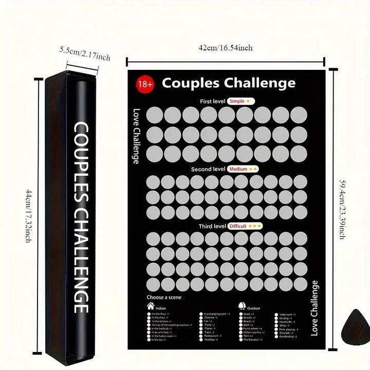 Paar Rubbelkartenspiel | Kreativ Bindend Liebe Spannend Geschenk-Luzern Mode