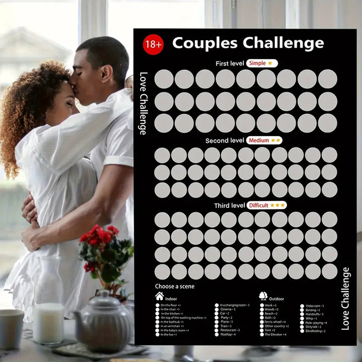 Paar Rubbelkartenspiel | Kreativ Bindend Liebe Spannend Geschenk-Luzern Mode
