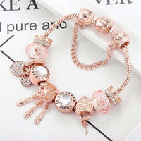 Armband für Damen | Roségold | Traumfänger | Charms | Sterling Silber-Luzern Mode