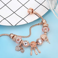 Armband für Damen | Roségold | Traumfänger | Charms | Sterling Silber-Luzern Mode