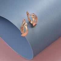Ohrringe für Damen | Roségold | Zirkonia | Kristalle | Stilvoll-Luzern Mode