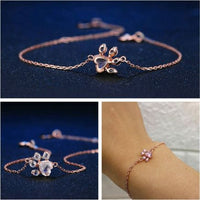 Armband für Tierliebhaber | Rosenquarz | Nickelfrei | Silber-Luzern Mode