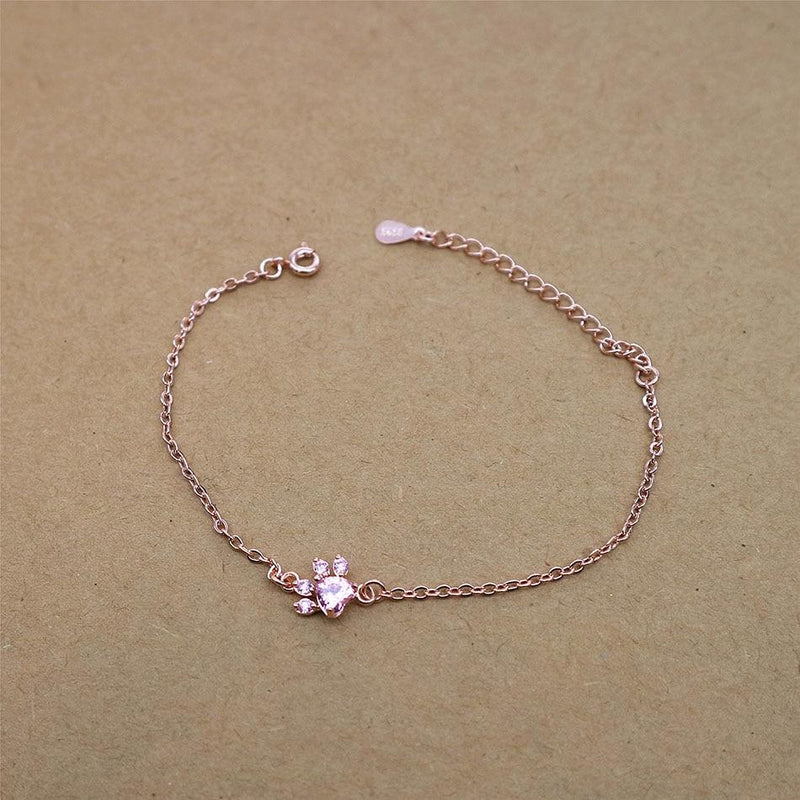 Armband für Tierliebhaber | Rosenquarz | Nickelfrei | Silber-Luzern Mode