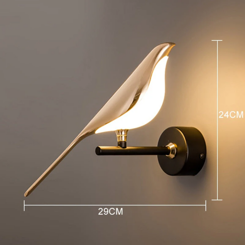 Rotierende LED-Wandleuchte | Vogel Stilvoll Einzigartig Stimmungsvolles Licht Langlebig Innen-Luzern Mode