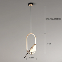 Rotierende LED-Wandleuchte | Vogel Stilvoll Einzigartig Stimmungsvolles Licht Langlebig Innen-Ellipse-Gold-Weißes Licht-Luzern Mode