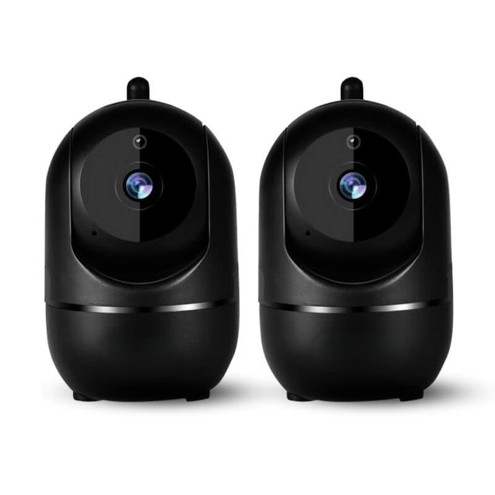 WiFi-Kamera | 355° drehbar | Kompakt | HD | Infrarot | Drahtlos-2 Pack-Schwarz-Luzern Mode