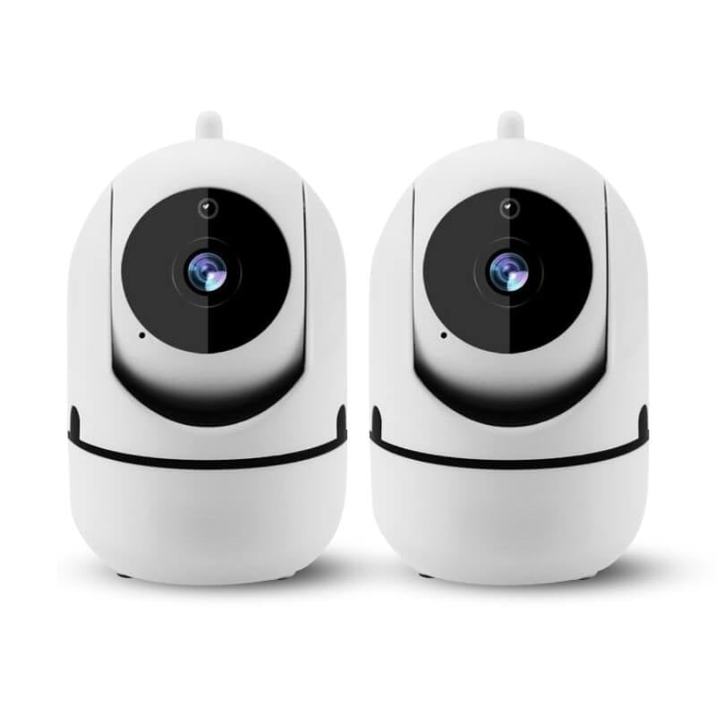 WiFi-Kamera | 355° drehbar | Kompakt | HD | Infrarot | Drahtlos-2 Pack-Weiß-Luzern Mode