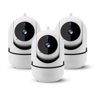 WiFi-Kamera | 355° drehbar | Kompakt | HD | Infrarot | Drahtlos-3 Pack-Weiß-Luzern Mode