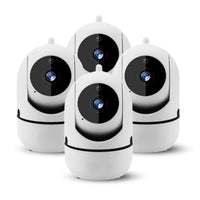 WiFi-Kamera | 355° drehbar | Kompakt | HD | Infrarot | Drahtlos-4 Pack-Weiß-Luzern Mode
