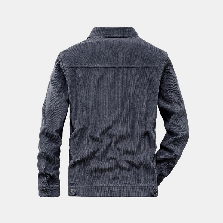 Herren Cordjacke mit Knopfleiste - Stilvoll und Bequem-Luzern Mode