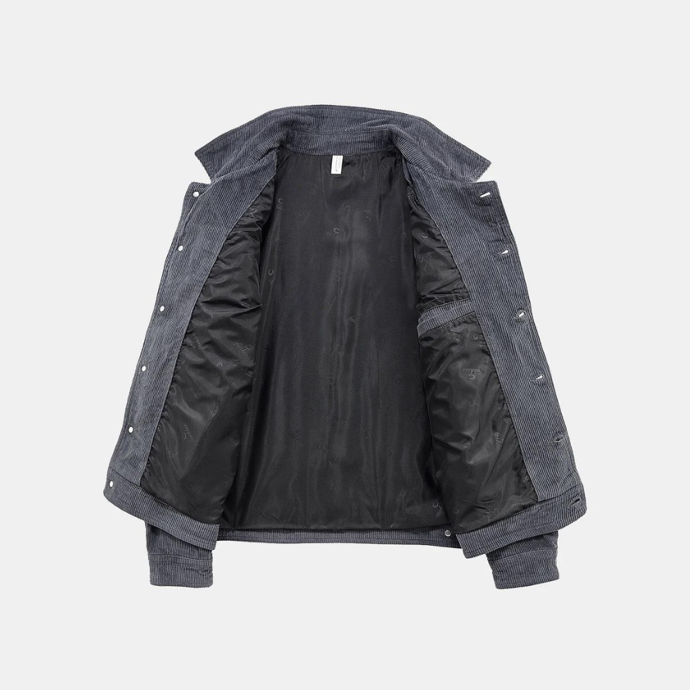 Herren Cordjacke mit Knopfleiste - Stilvoll und Bequem-Luzern Mode