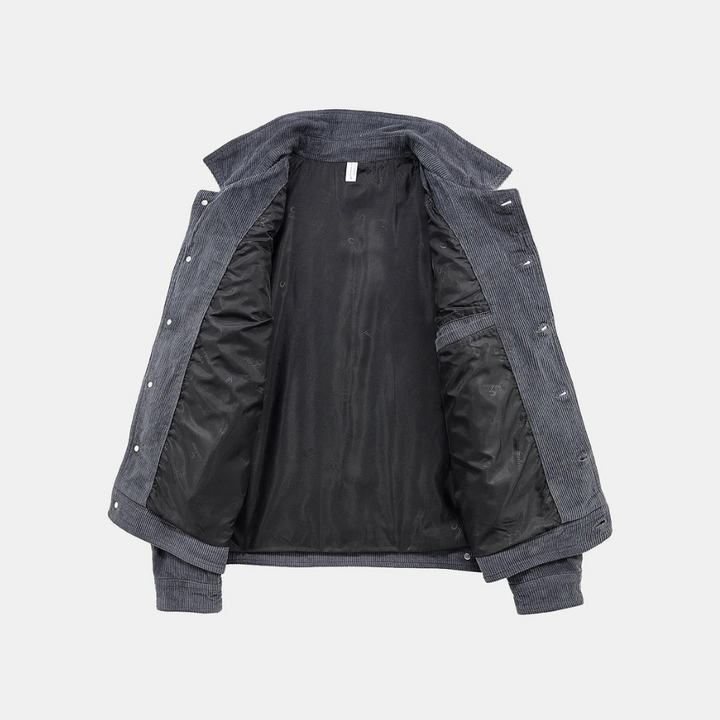 Herren Cordjacke mit Knopfleiste - Stilvoll und Bequem-Luzern Mode