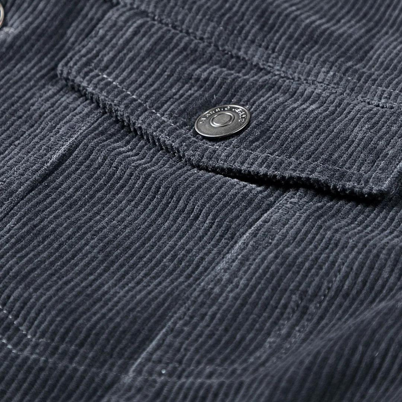 Herren Cordjacke mit Knopfleiste - Stilvoll und Bequem-Luzern Mode