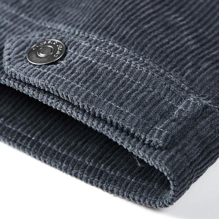 Herren Cordjacke mit Knopfleiste - Stilvoll und Bequem-Luzern Mode