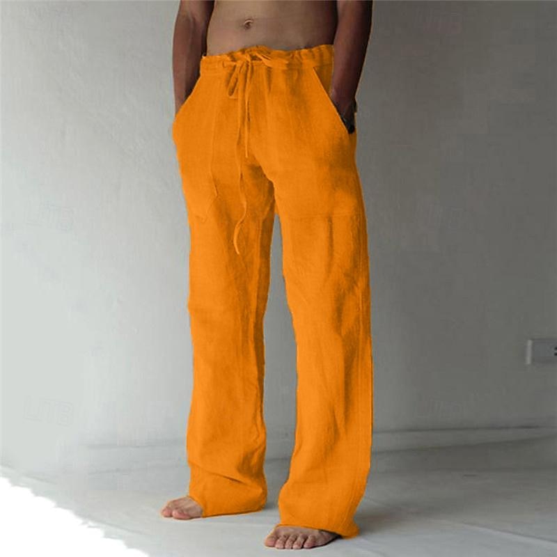 Lässige Herren Leinenhose mit weitem Schnitt für den Sommer – Elias