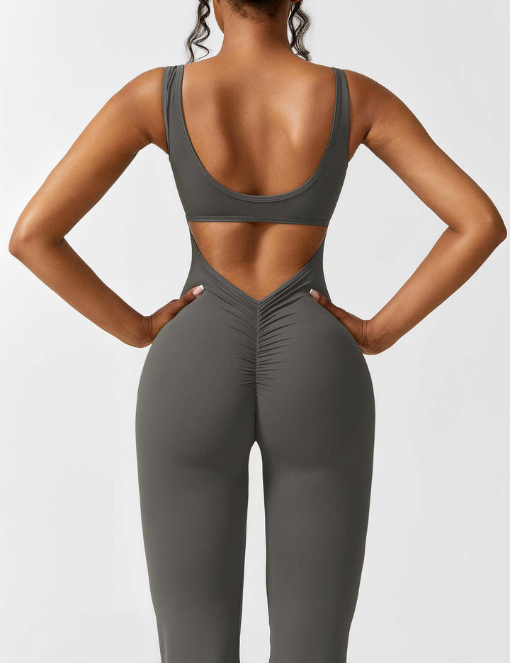 Rückenfrei | V-förmige Taille | Schlaghose | figurformend | elastisch | weich | bequem-Luzern Mode