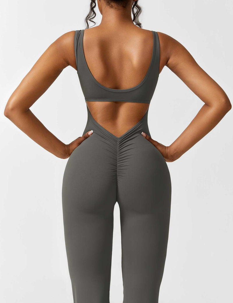 Rückenfrei | V-förmige Taille | Schlaghose | figurformend | elastisch | weich | bequem-Luzern Mode