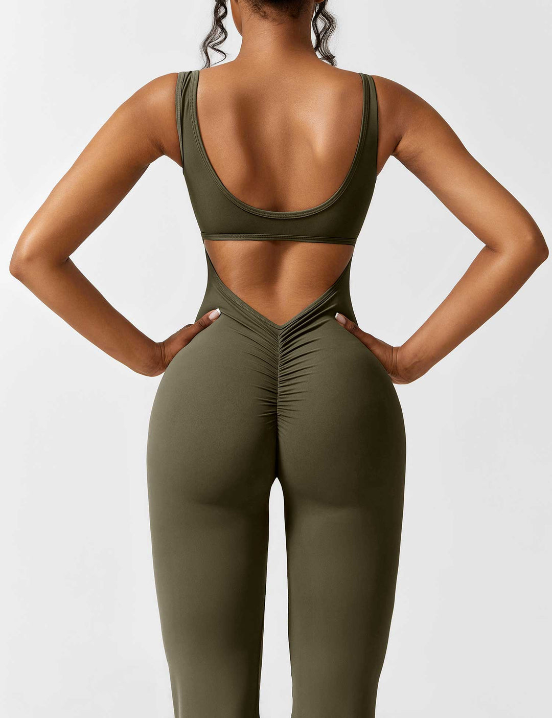 Rückenfrei | V-förmige Taille | Schlaghose | figurformend | elastisch | weich | bequem-Luzern Mode
