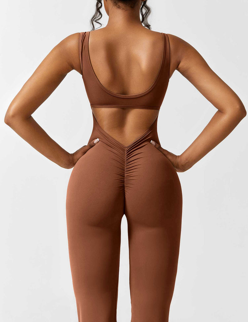 Rückenfrei | V-förmige Taille | Schlaghose | figurformend | elastisch | weich | bequem-Luzern Mode