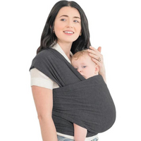 Babytrage | Ergonomisch, Waschbar, Atmungsaktiv, Komfortabel, Vielseitig, Sicher-Grau-Luzern Mode