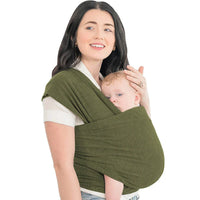 Babytrage | Ergonomisch, Waschbar, Atmungsaktiv, Komfortabel, Vielseitig, Sicher-Grün-Luzern Mode