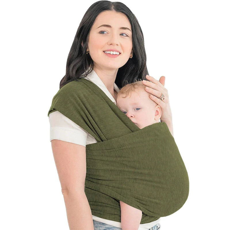 Babytrage | Ergonomisch, Waschbar, Atmungsaktiv, Komfortabel, Vielseitig, Sicher-Grün-Luzern Mode