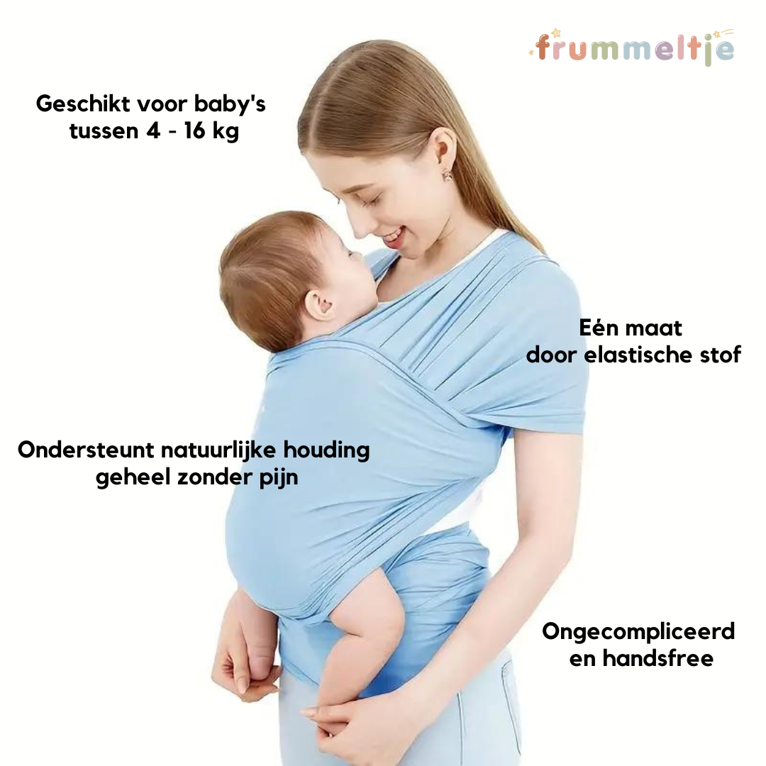 Babytrage | Ergonomisch, Waschbar, Atmungsaktiv, Komfortabel, Vielseitig, Sicher-Himmelblau-Luzern Mode
