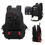 Wasserdichter Laptop-Rucksack mit USB-Anschluss und Schuhfach-50L-Rot-Luzern Mode