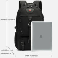 Wasserdichter Laptop-Rucksack mit USB-Anschluss und Schuhfach-Luzern Mode