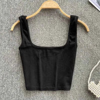 Rugloser Crop-Top in einfarbiger Farbe – Zayra