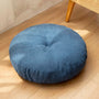 Meditationskissen | Rund Bequem Weich Langlebig Einfarbig Vielseitig-Blau-Rund 42cm-Luzern Mode
